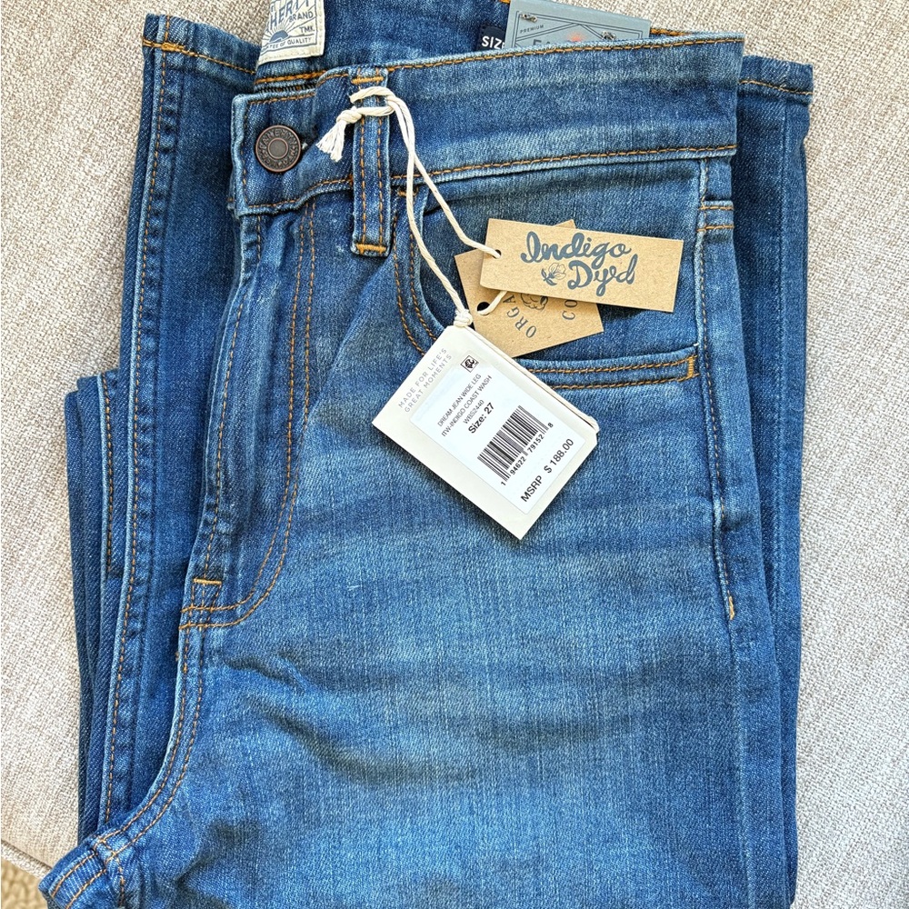 Faherty Dream Jean wide leg NWT